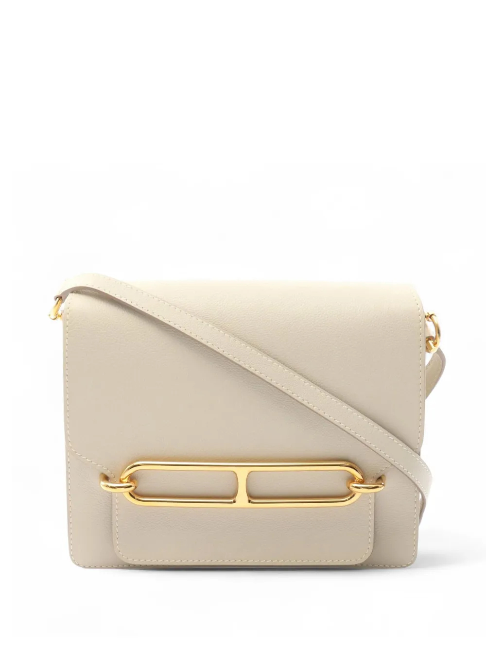 Hermès Pre-Owned 2017 Evercolor Sac Roulis 23 crossbody bag - ホワイト Hermès Pre-Owned 2017 Evercolor Sac Roulis 23 crossbody bag - ホワイト