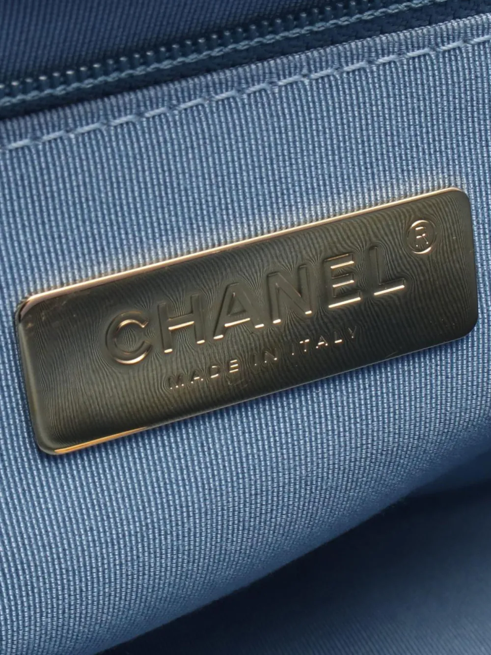 Pre-owned Chanel 2019 Medium Jersey 19 Flap Satchel In Blue