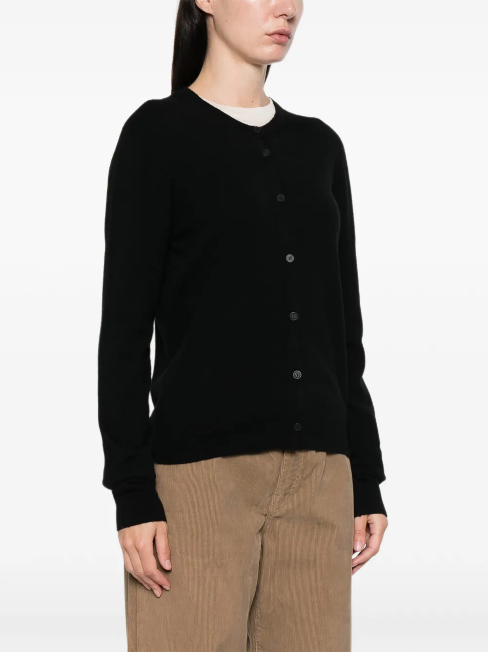 The Row Maui Buttoned Cardigan In Black