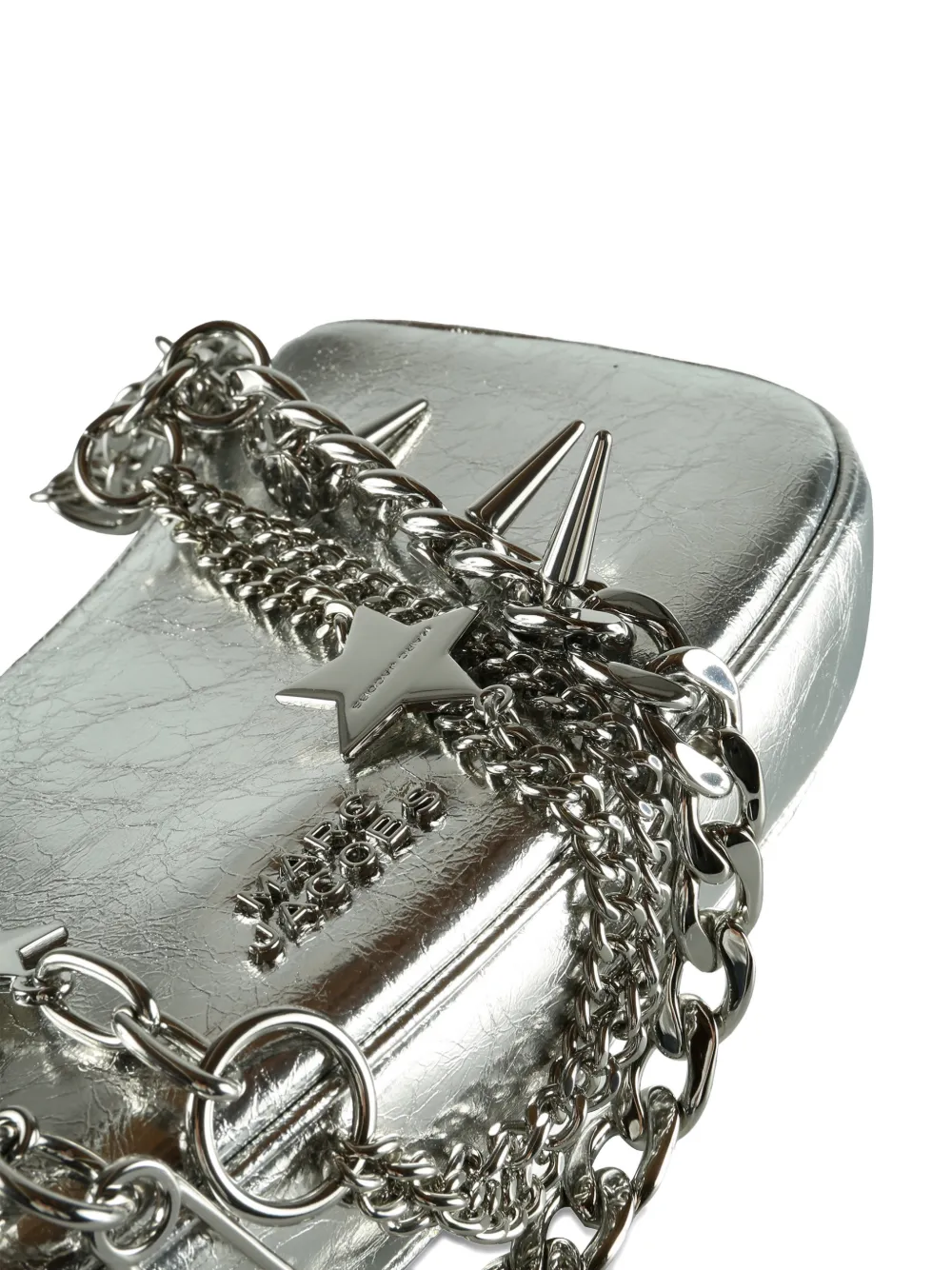 Marc Jacobs Star Chain Shoulder Bag In Silver
