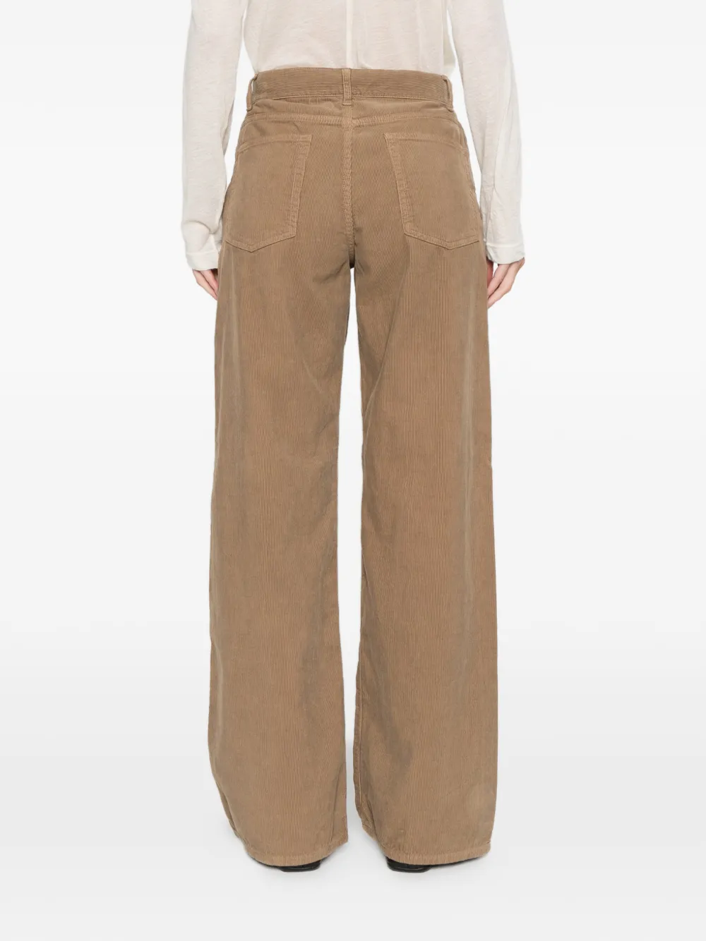 The Row Eglitta Corduroy-pocket Trousers In Brown