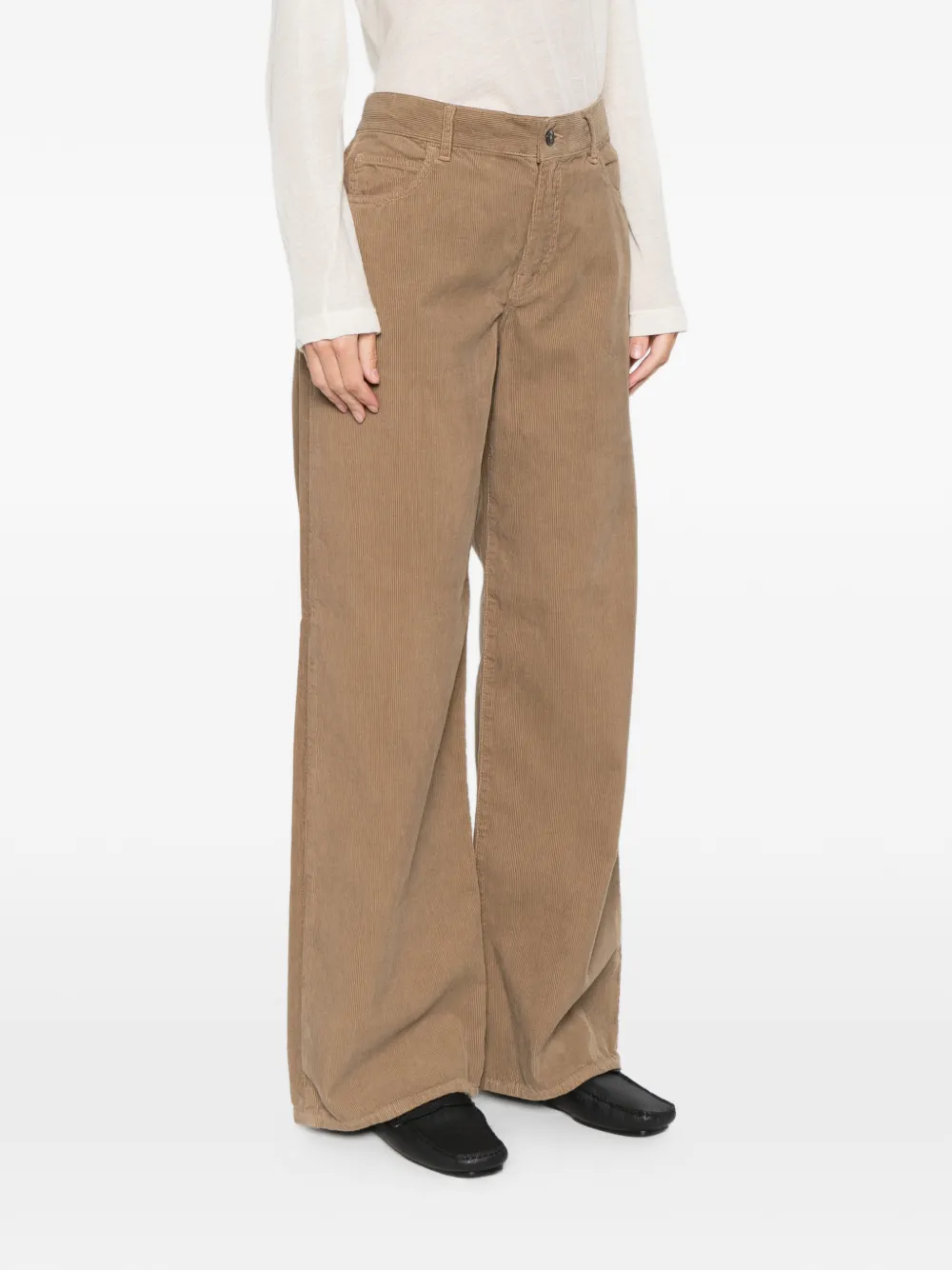 The Row Eglitta Corduroy-pocket Trousers In Brown