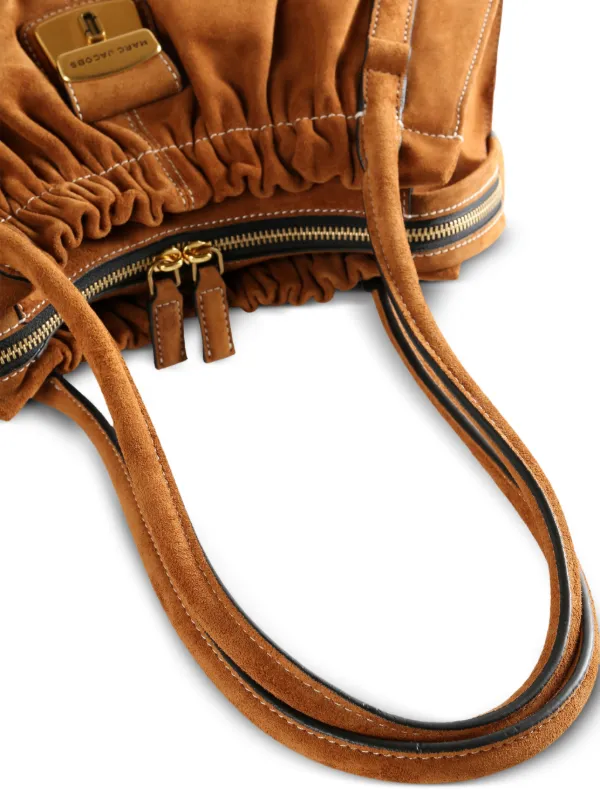 Marc Jacobs 本革 ベスト Marc Jacobs Cream The Small Suede Cristina Satchel Bag | Seasons