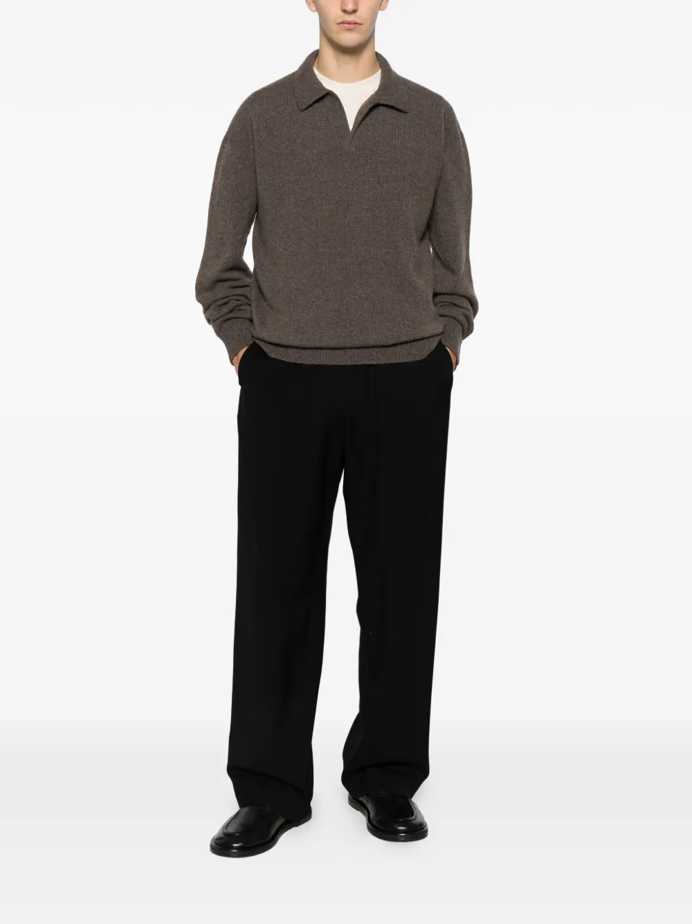 The Row Leach collared sweater - Bruin