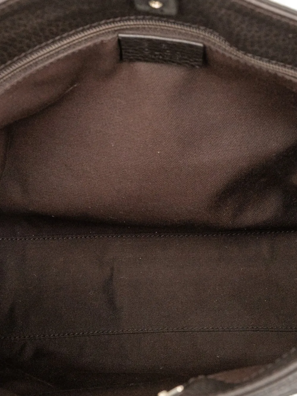 GUCCI Pre-owned 2000-2015 Gg Denim Shoulder Bag In Brown