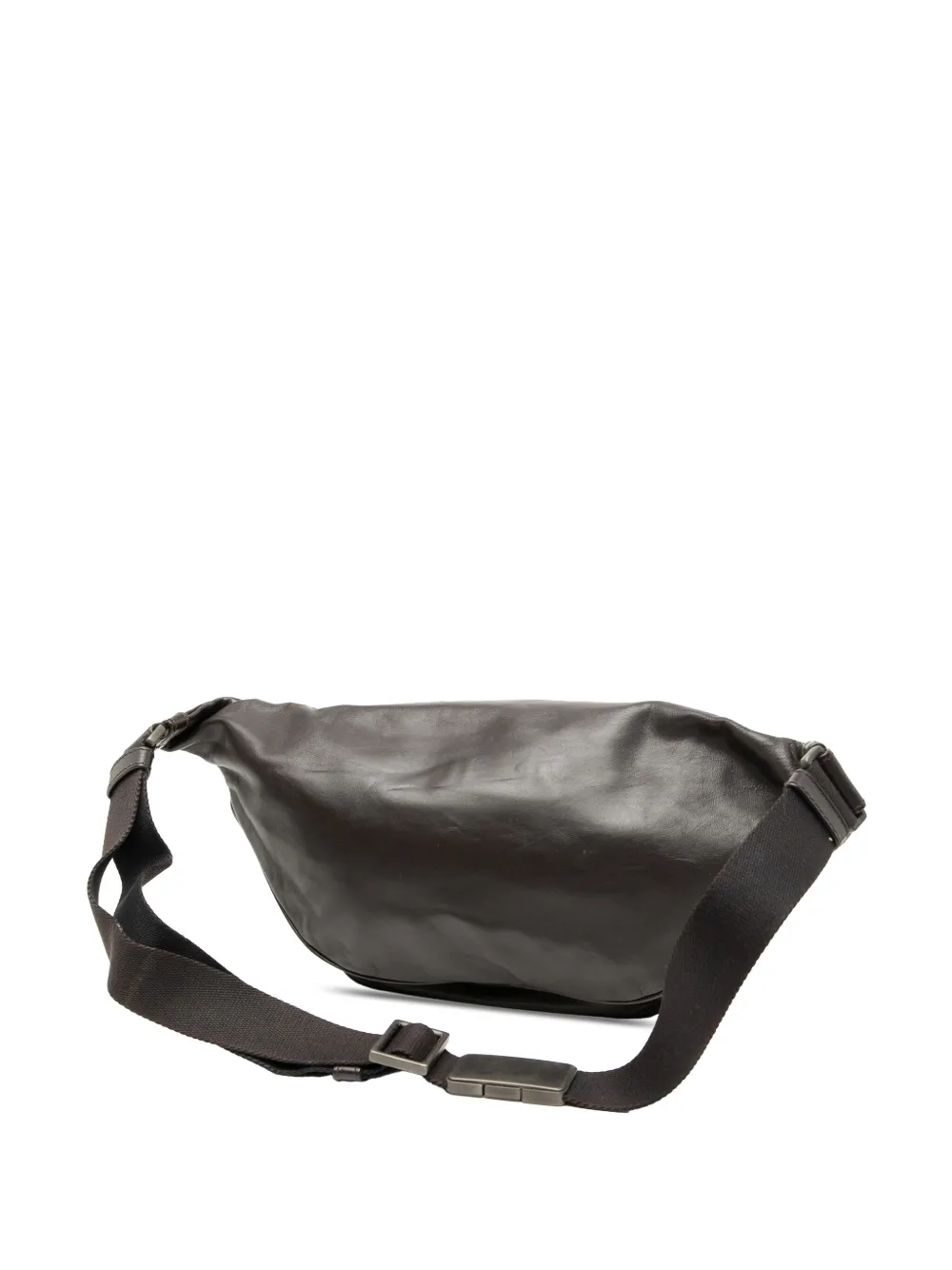 Pre-owned Bottega Veneta 2012-2025 Nappa Intrecciato Belt Bag In Brown