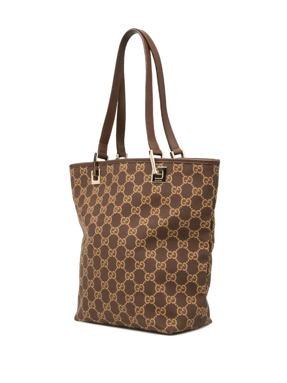 GUCCI Pre-owned 2000-2015 Gg Canvas Tote Bag In Brown