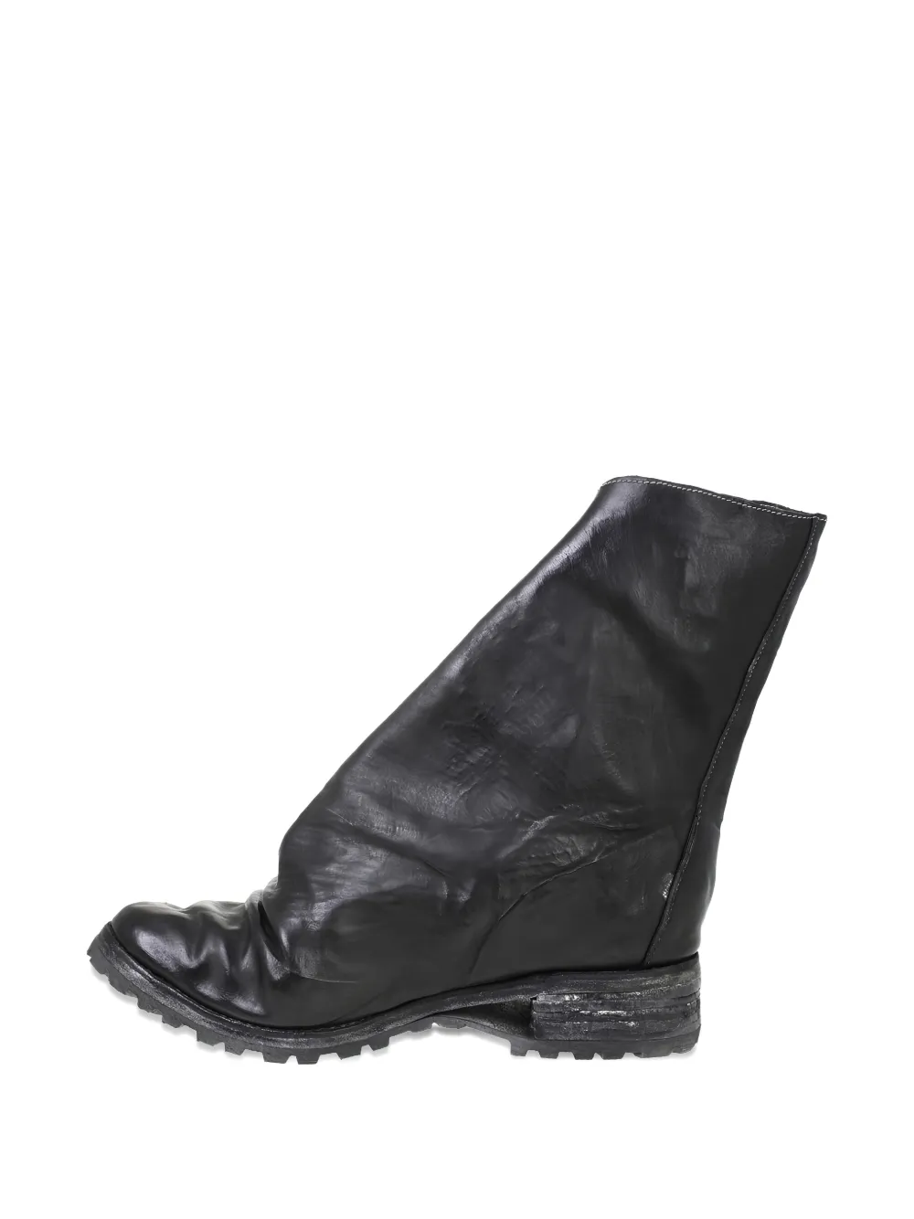 Carol Christian Poell Laarzen met ritsdetail en omslag Grijs