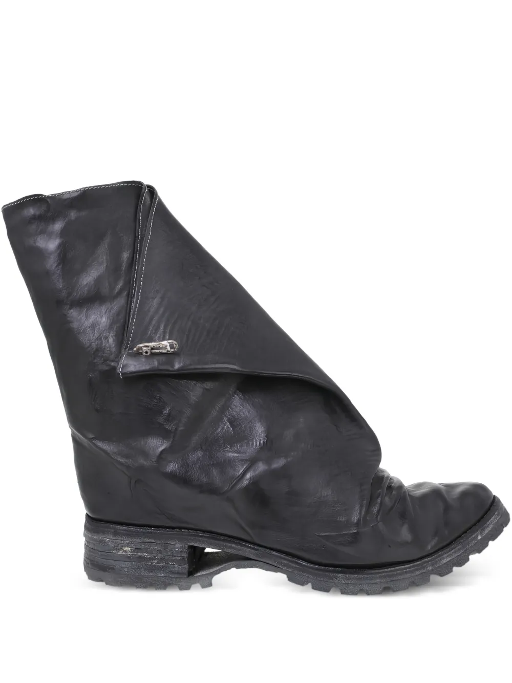 Carol Christian Poell Zip detail Folded Boots Grey FARFETCH HK Carol Christian Poell Zip detail Folded Boots Grey FARFETCH HK