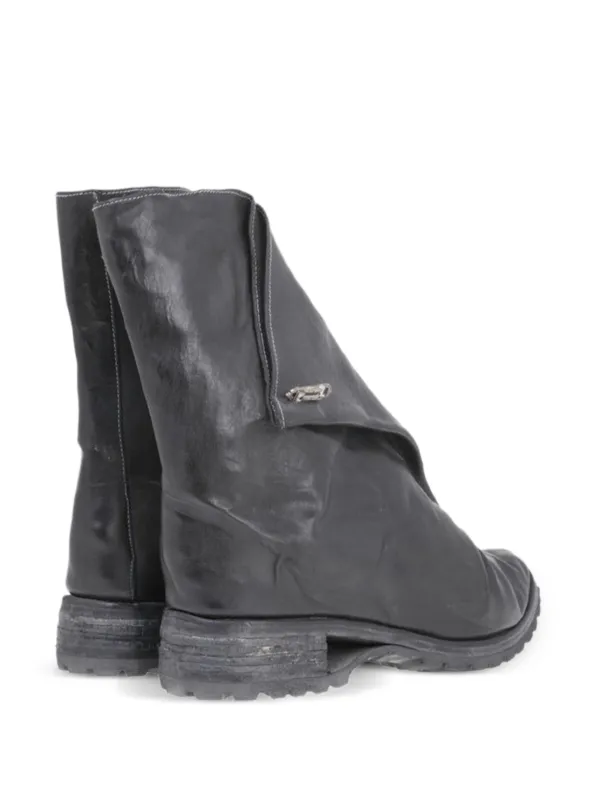 【carol】 Carol Christian Poell zip-detail Folded Boots | Grey | FARFETCH RO