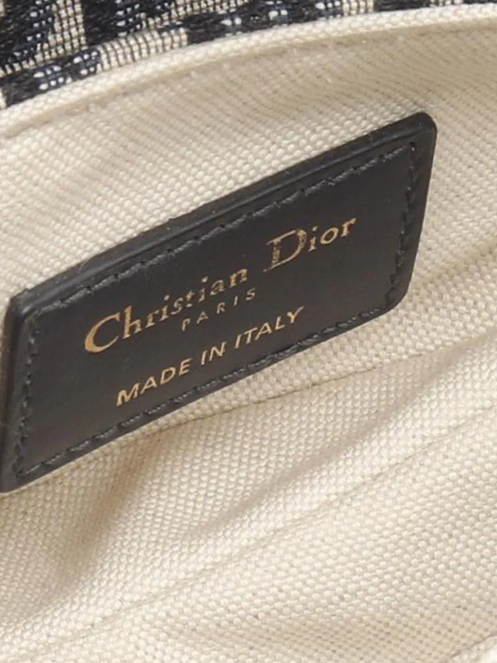 DIOR Pre-owned 2010-2025 Mini Oblique Canvas Saddle Bag Handbag In Brown