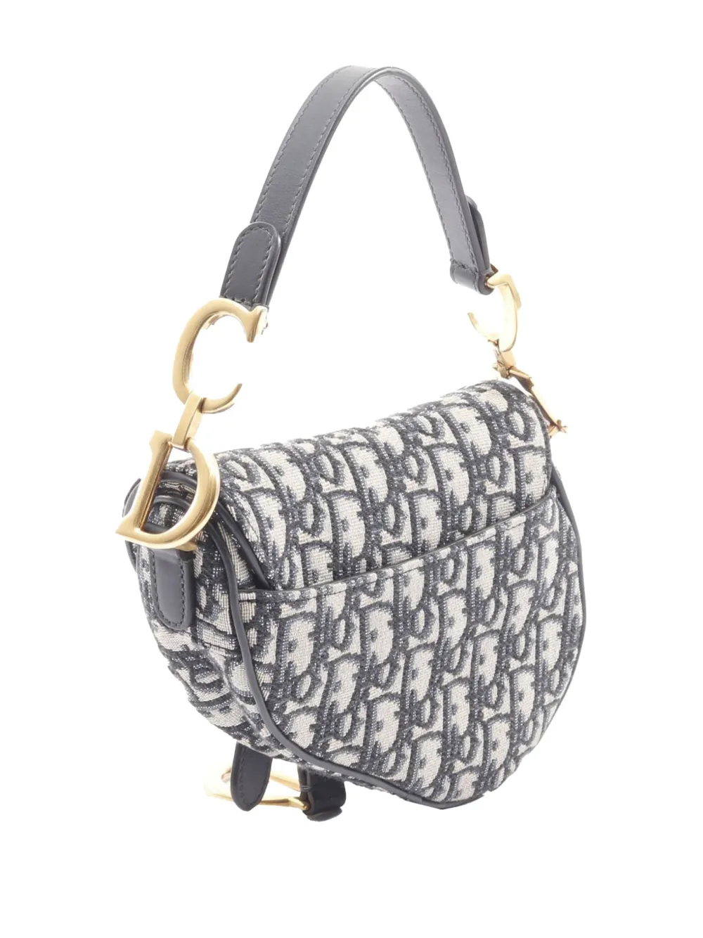 Christian Dior Pre-Owned 2010-2025 Mini Oblique Canvas Saddle Bag handbag | Pre-Owned | Image 2