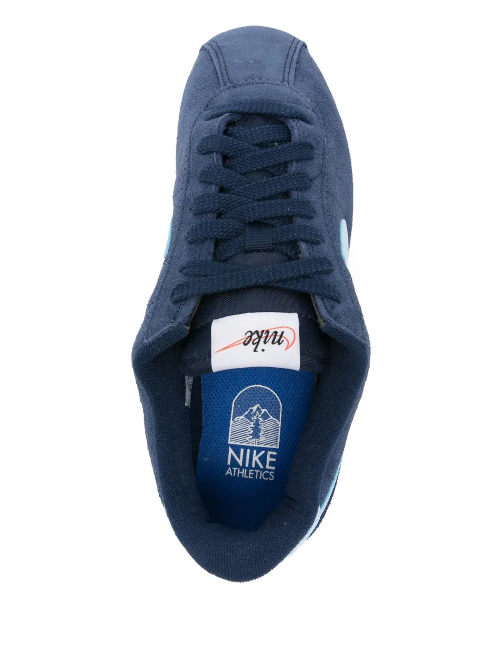 Nike Cortez Swoosh leren sneakers Blauw
