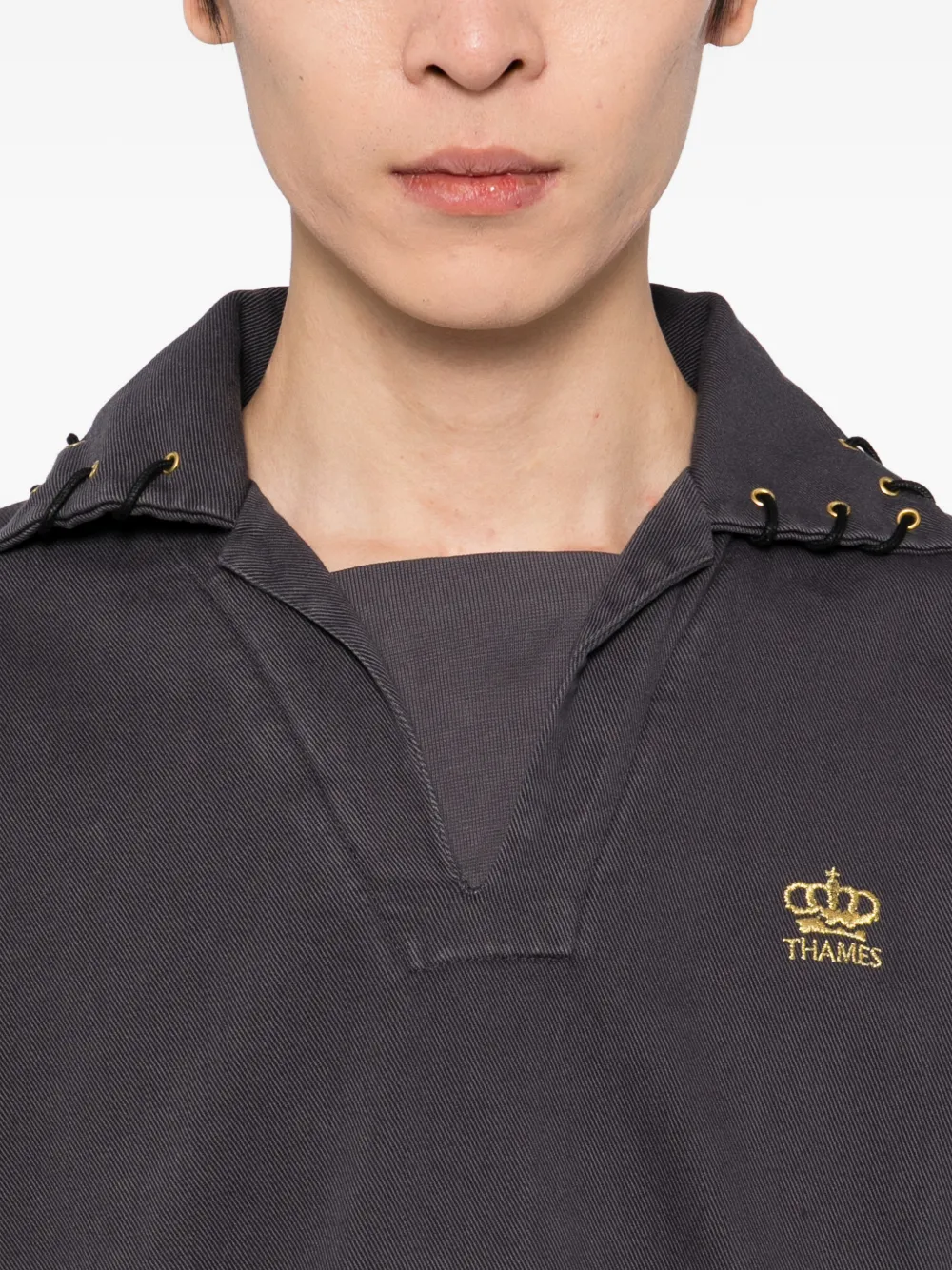 THAMES MMXX Aiello Drill Sweater | Grey | FARFETCH NZ