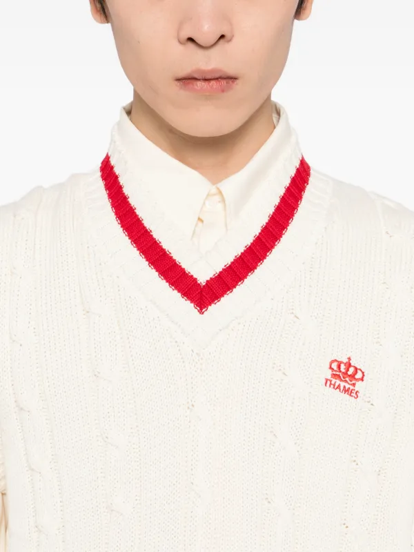 THAMES MMXX ロゴ ニットベスト | FARFETCH JP