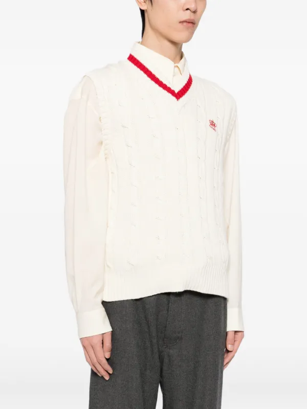 THAMES MMXX. ニットベスト THAMES MMXX ロゴ ニットベスト | FARFETCH JP
