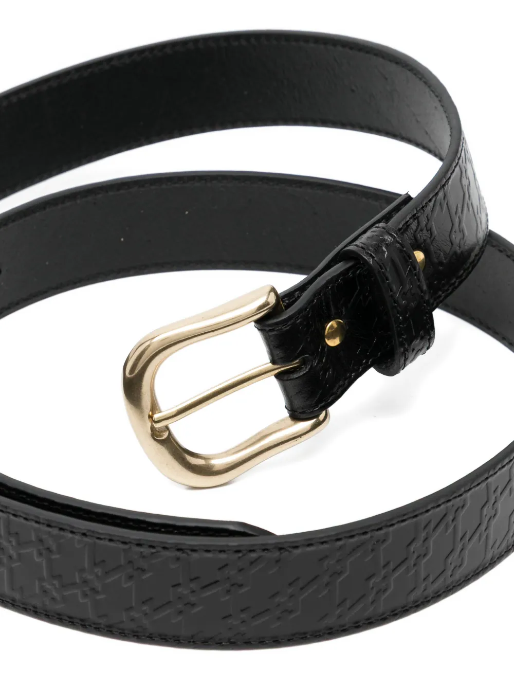  Thames Mmxx Monogram-embossed Buckle Belt - Black 