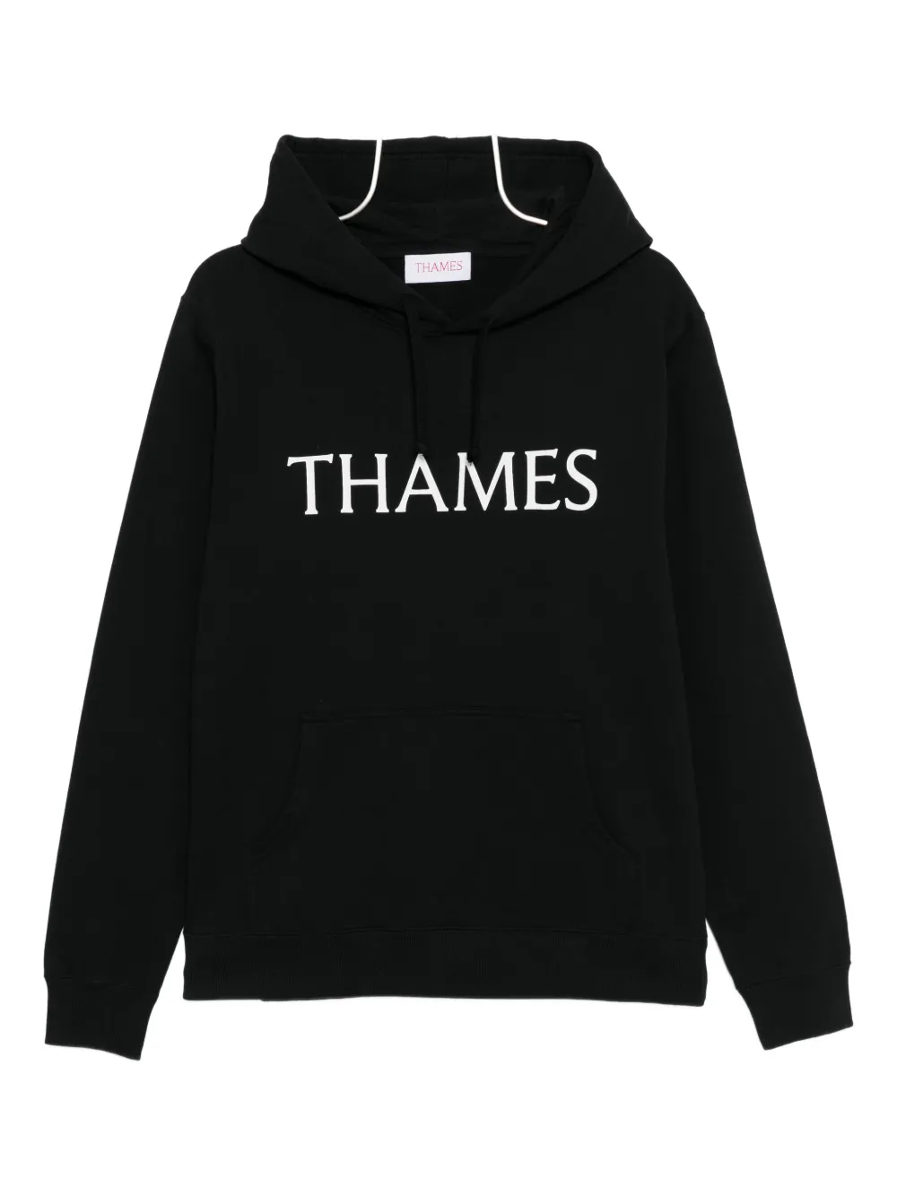 Thames Mmxx Logo Printed Hoodie In Black