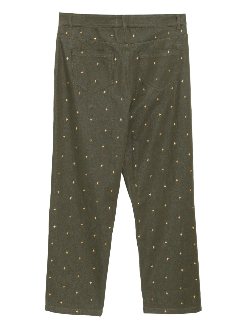 THAMES MMXX Jeans met studs - Groen