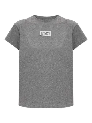 MM6 Maison Margiela Numeric Cotton T-shirt | Grey | FARFETCH