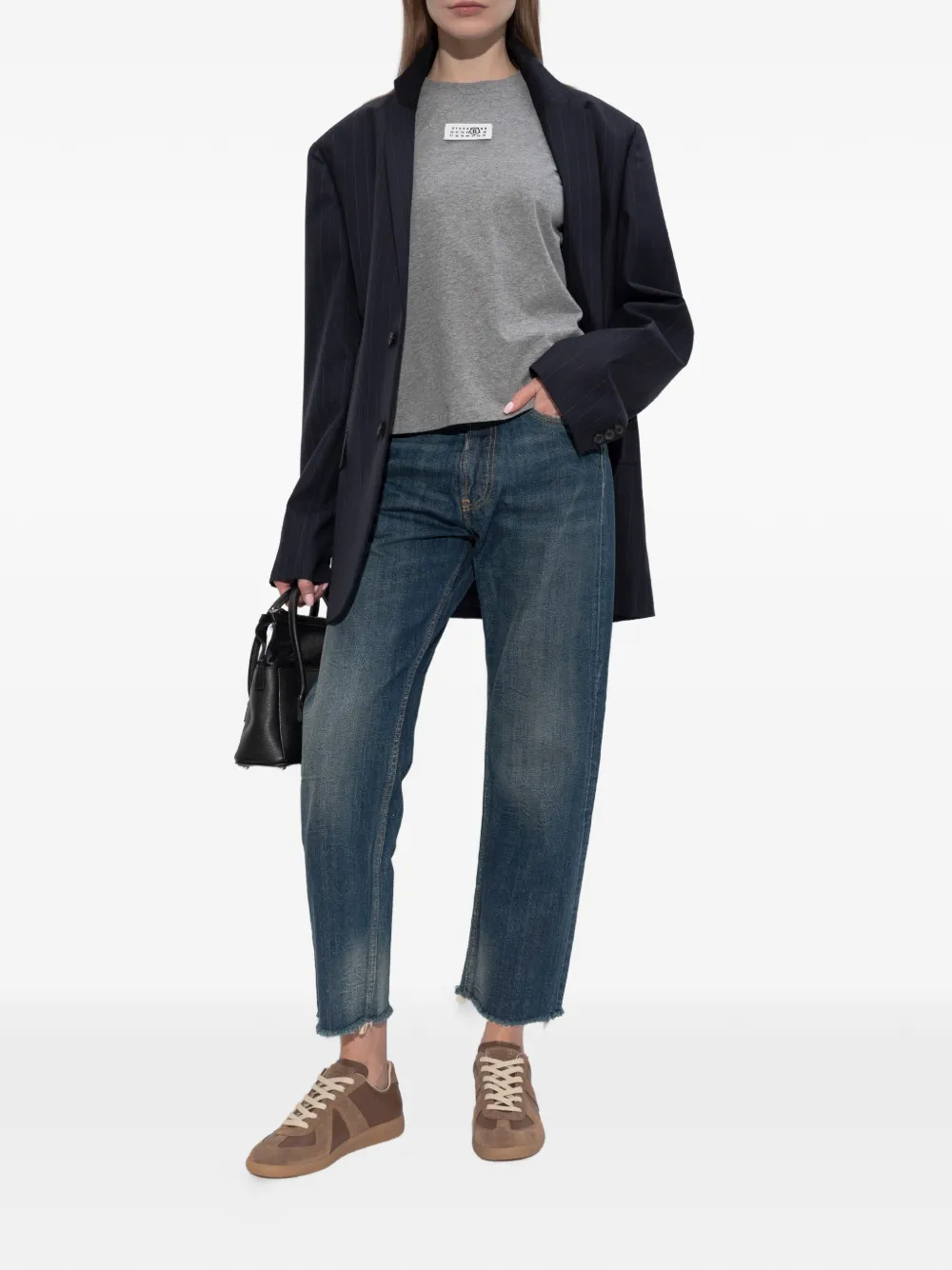 MM6 Maison Margiela T-shirt met opgestikte zak Grijs