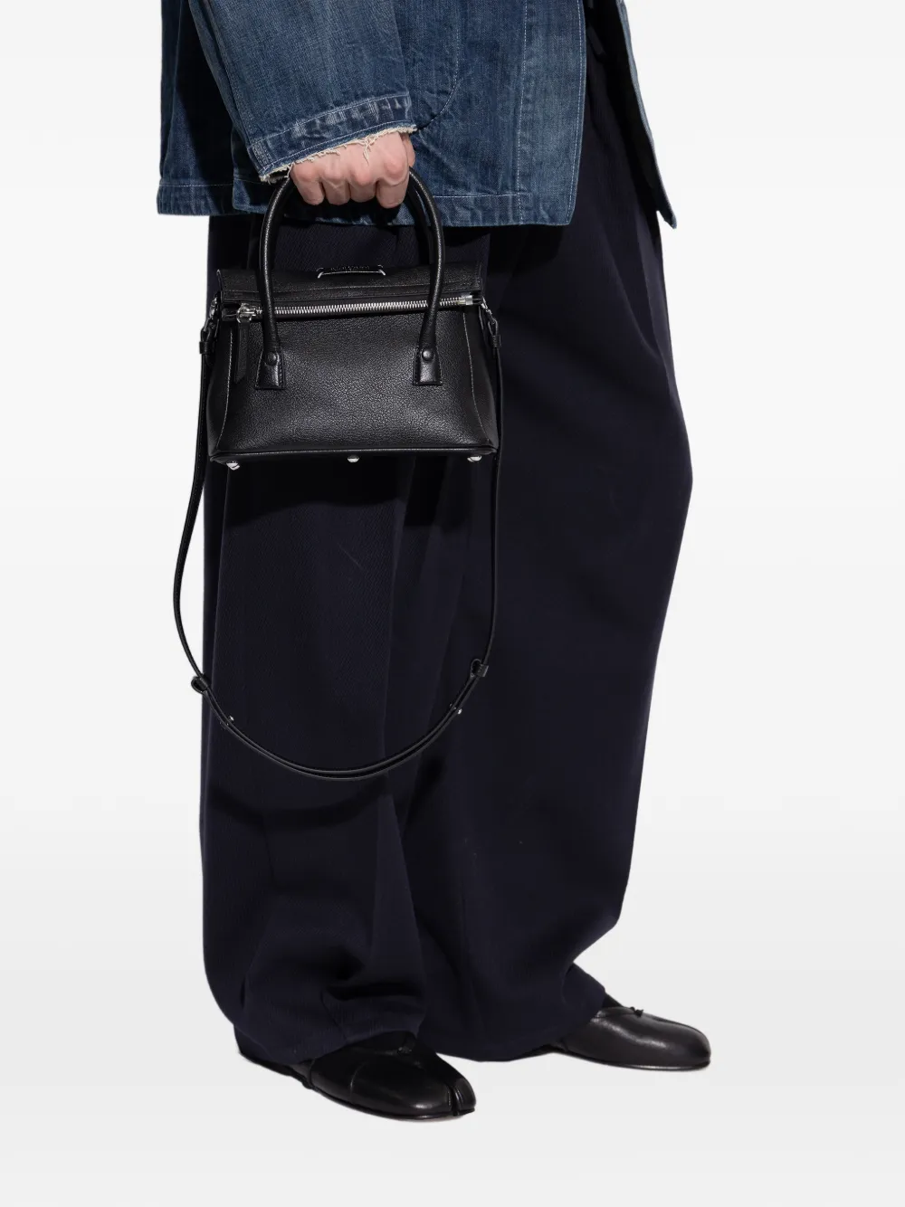 Maison Margiela 5AC East West kleine shopper Zwart