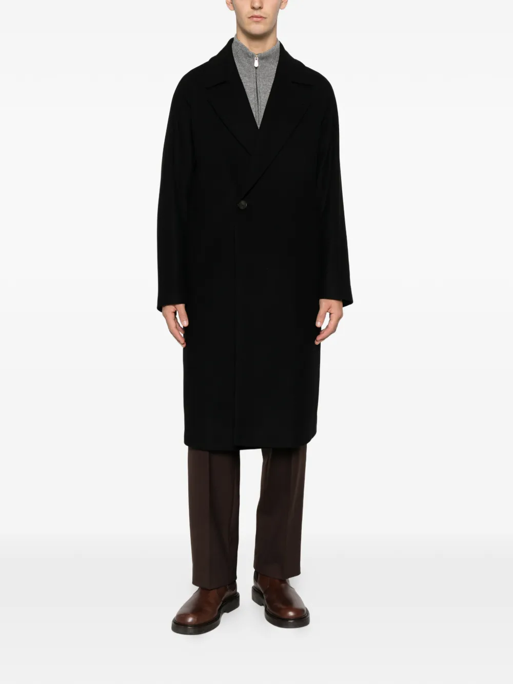 Hevo Surbo buttoned coat | Single Breasted Coats | Image 2
