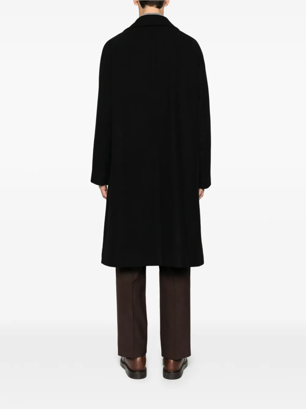 Hevo Surbo Buttoned Coat In Black