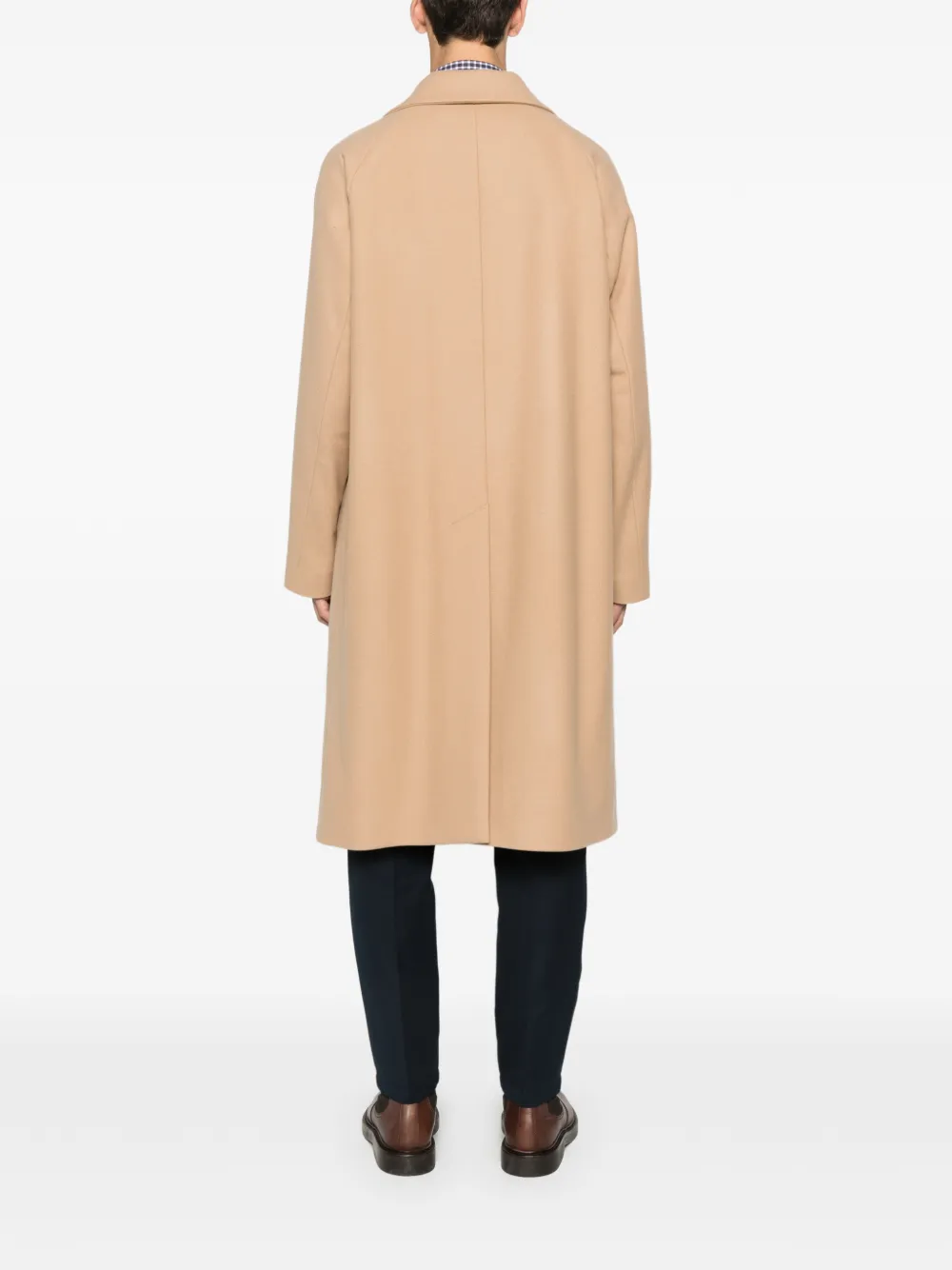 Hevo Surbo Pocket Single-breasted Coat In Neutral