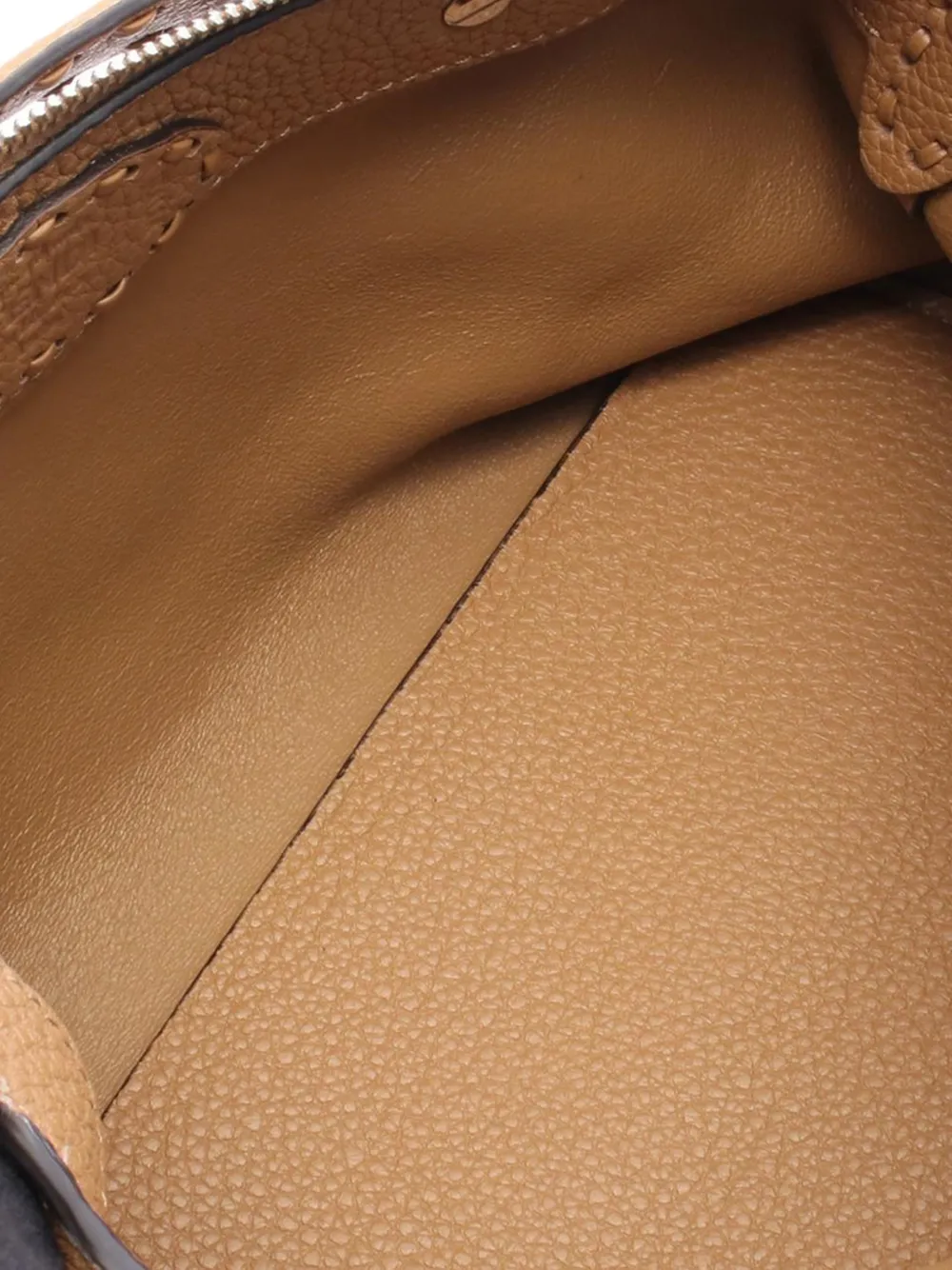 Pre-owned Fendi 2010-2025 Medium Soft Leather By The Way Satchel In Brown