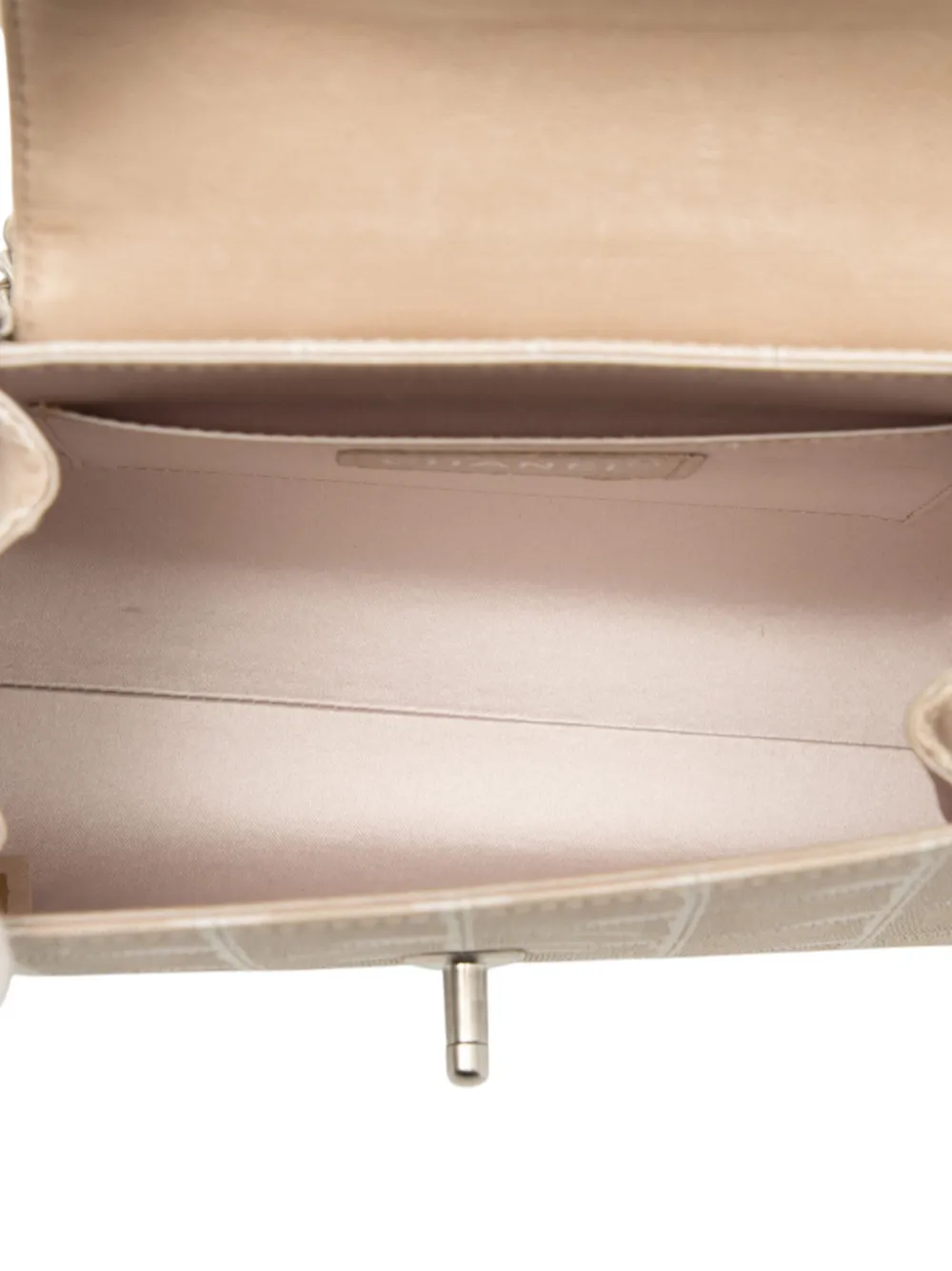 Pre-owned Chanel 2002-2003 Mini New Travel Line Nylon Accordion Flap Shoulder Bag In Brown