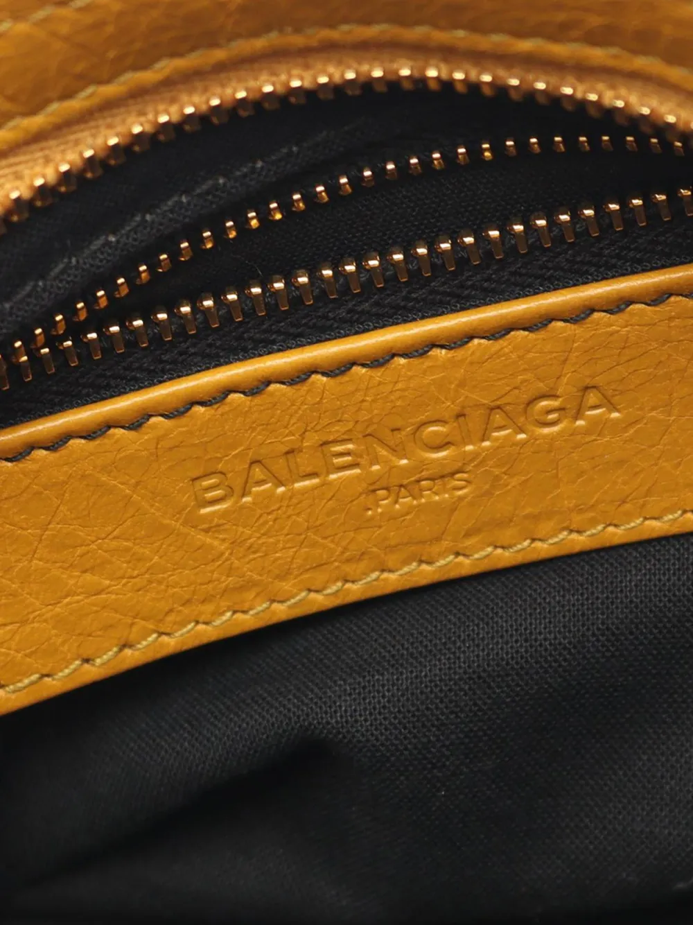 Pre-owned Balenciaga 2010-2025 Mini Lambskin Motocross City Giant 21 Satchel In Brown