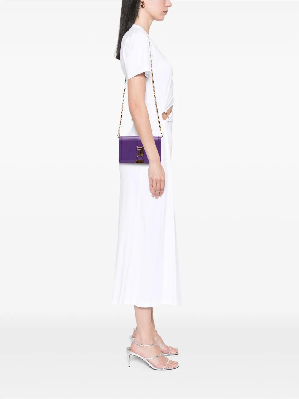 Versace Pre-Owned 2023 Leather Greca Goddess Wallet on Chain crossbody bag | Pre-Owned | Image 2