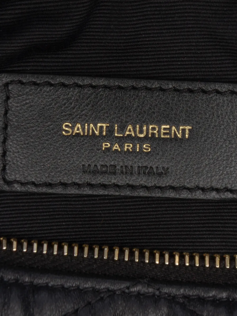 SAINT LAURENT Pre-owned 2022 Mini Quilted Lambskin Sade Tube Bag Shoulder Bag In Black
