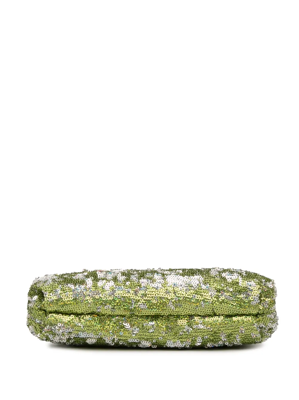 DOLCE & GABBANA Pre-owned 2000-2025 Sequined Frame Clutch Bag In Green