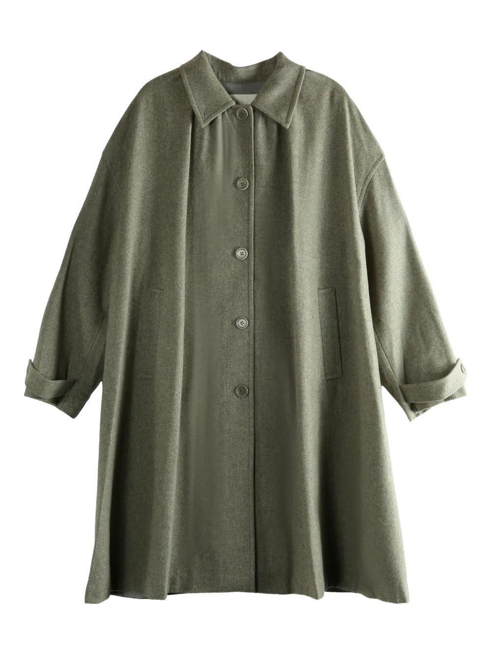 Amomento buttoned collar coat | Green | Image 1