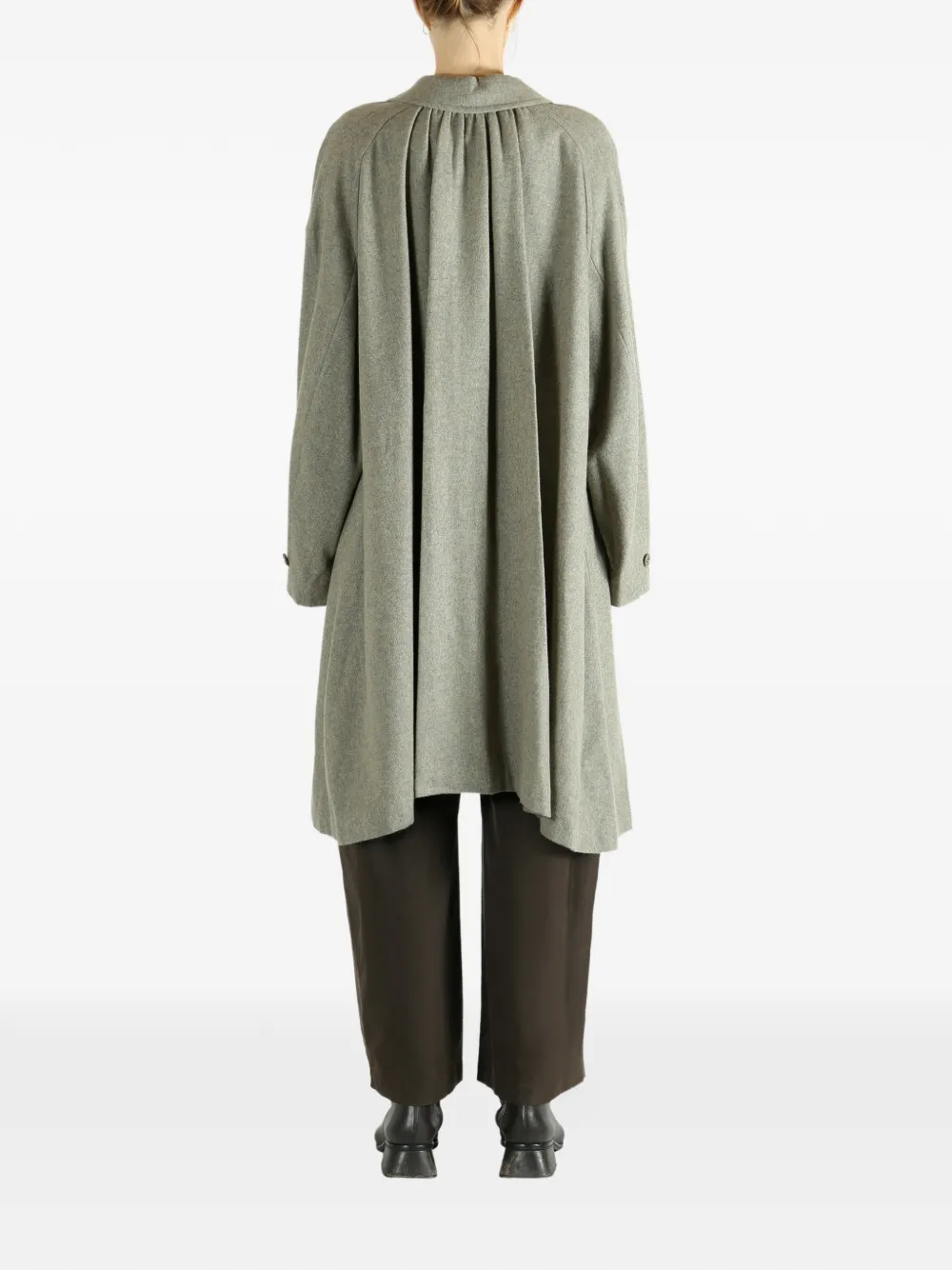 Amomento Jas met kraag met knopen Groen