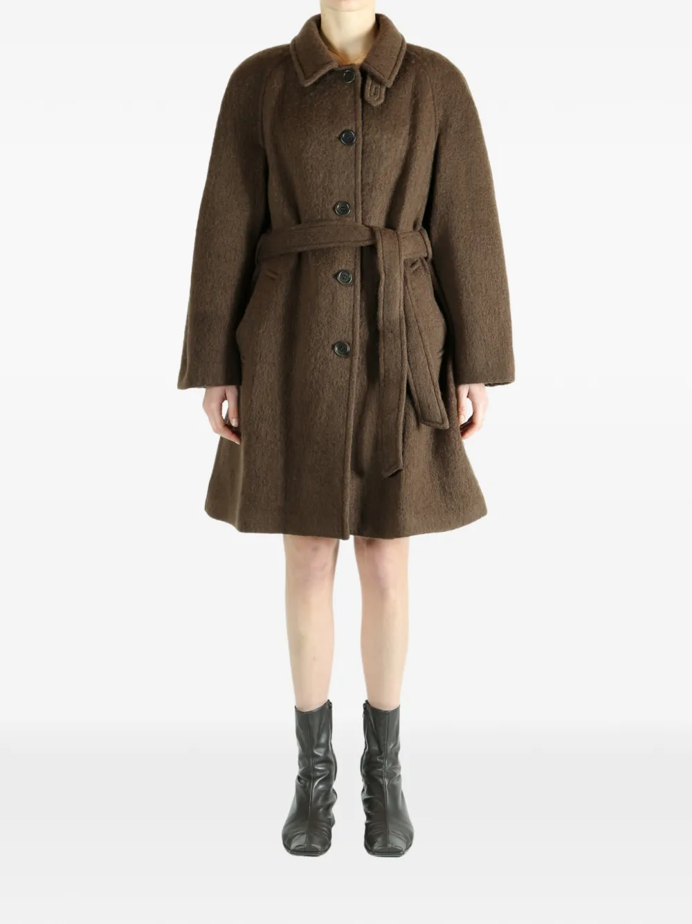 Amomento belted button coat | Single Breasted Coats | Image 2