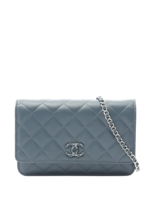 CHANEL Pre-Owned 2021-2025 CC Quilted Lambskin Wallet On Chain crossbody bag