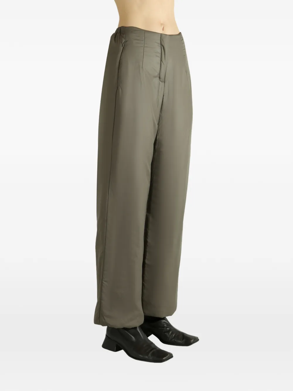 Amomento Ruched Trousers In Green
