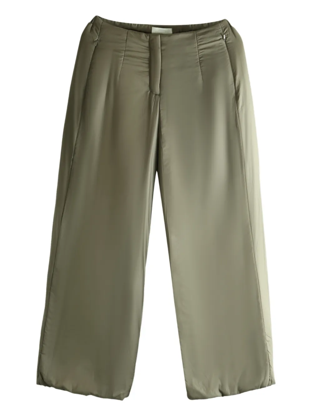 Amomento Ruched Trousers In Green