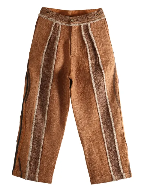 COMMUNS textured stripe trousers