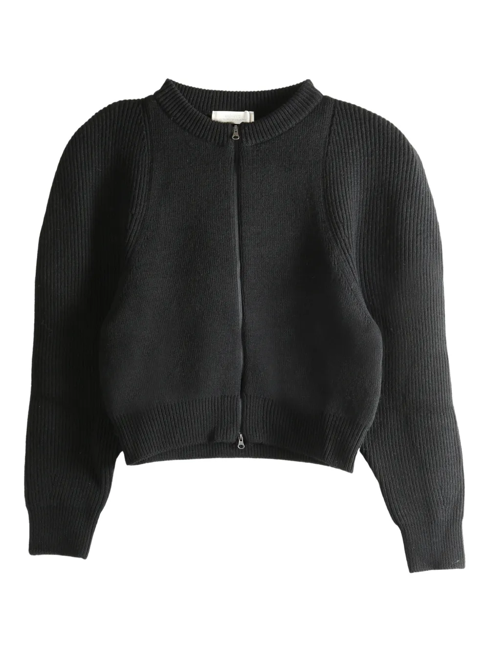 Amomento zip knitted top | Black | Image 1