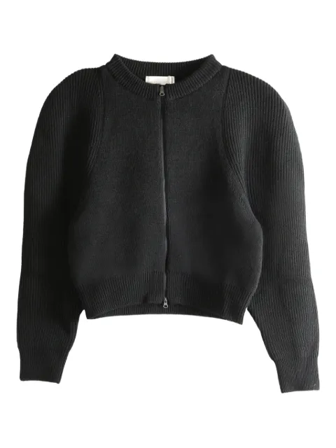 Amomento zip knitted top