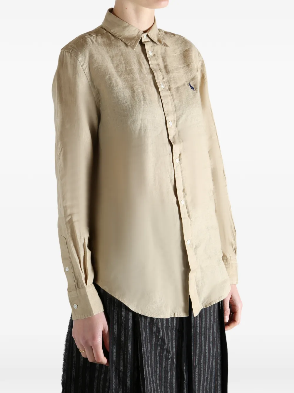 Polo Ralph Lauren Linnen overhemd Beige