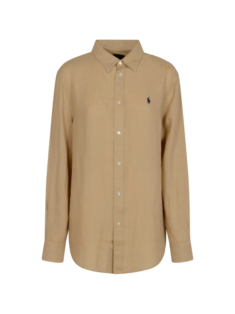 Polo Ralph Lauren long-sleeve linen shirt - Toni neutri