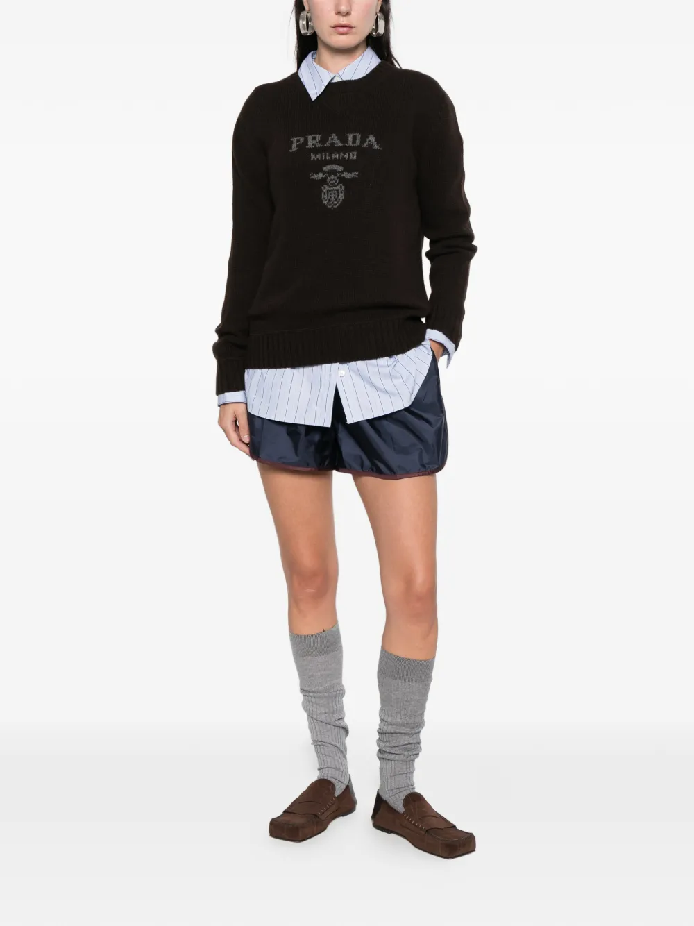 Prada crew-neck sweater Bruin