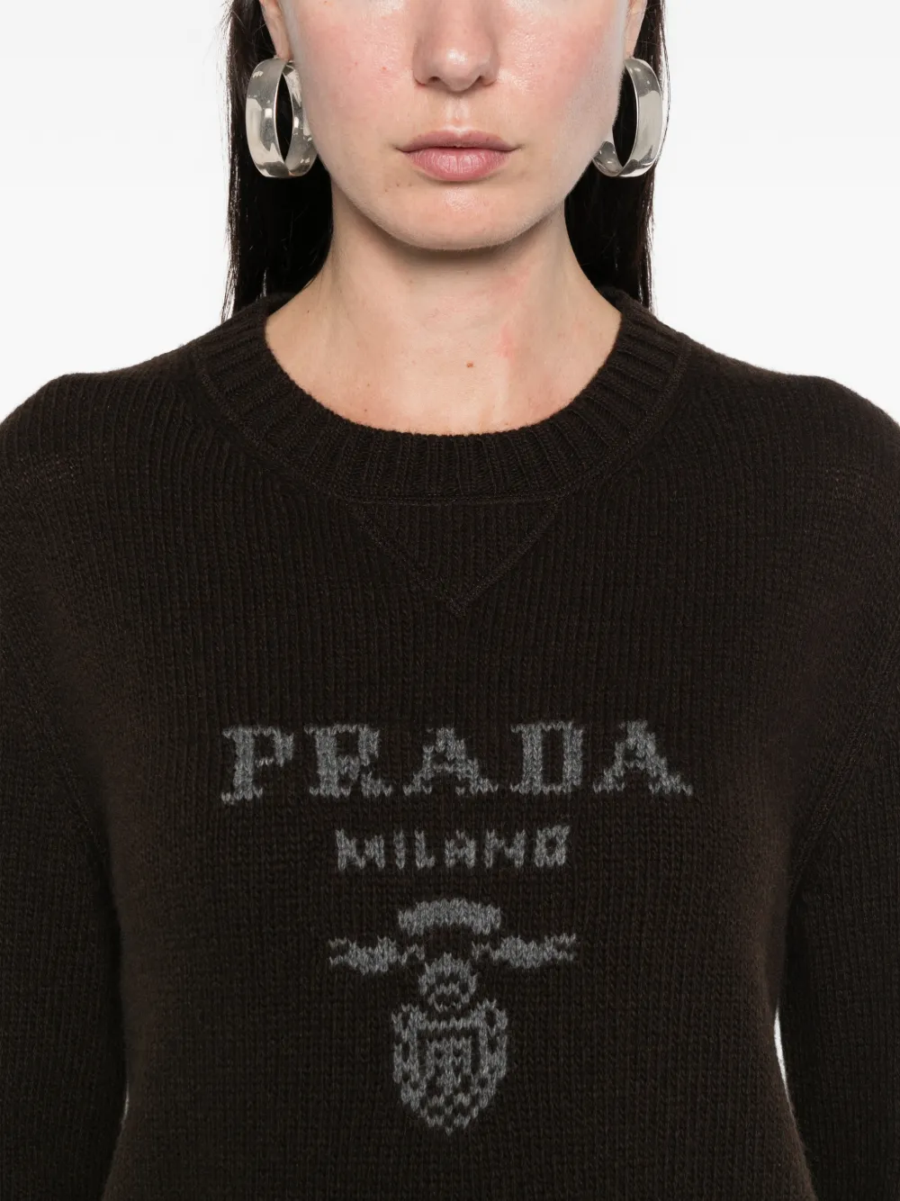 Prada crew-neck sweater Bruin