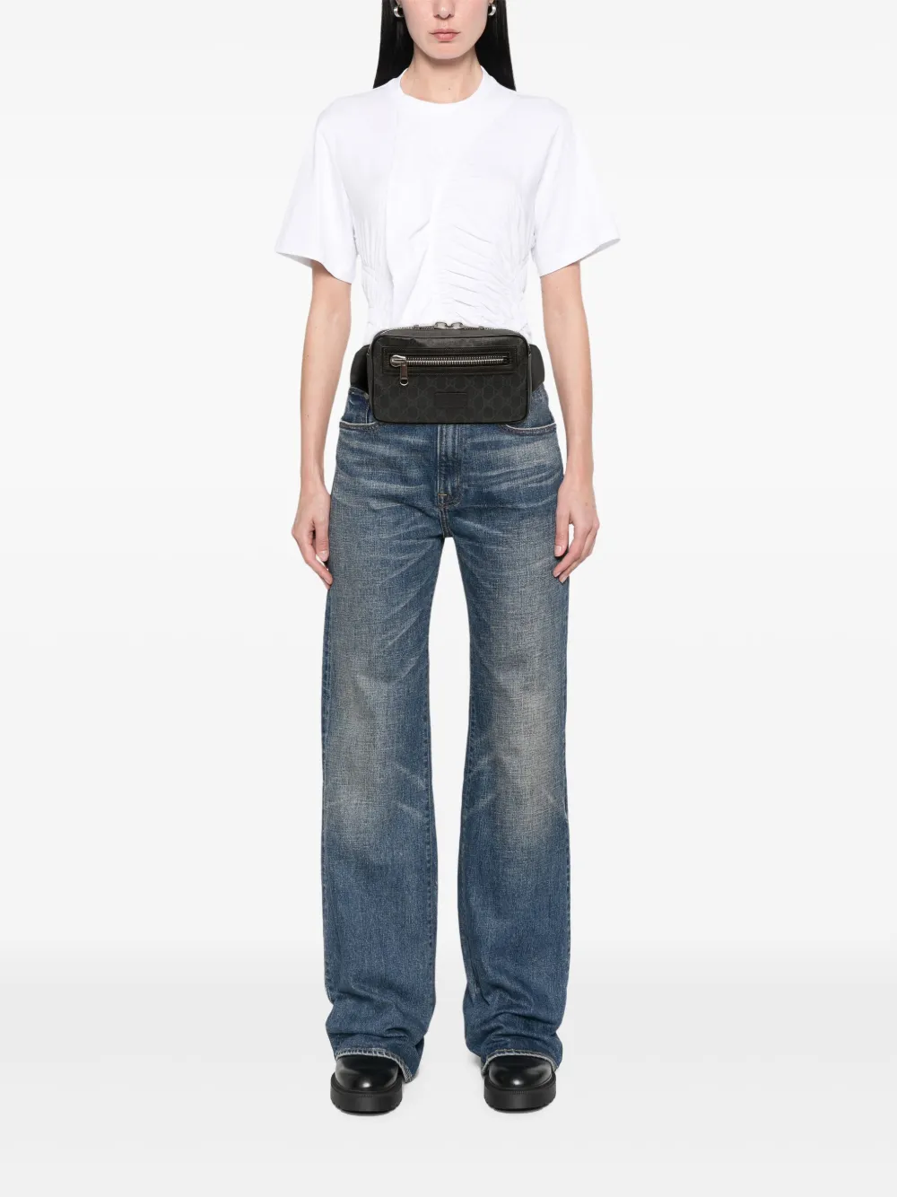 Gucci Pre-Owned 2016-2025 Small GG Supreme Web belt bag | Pre-Owned | Image 2