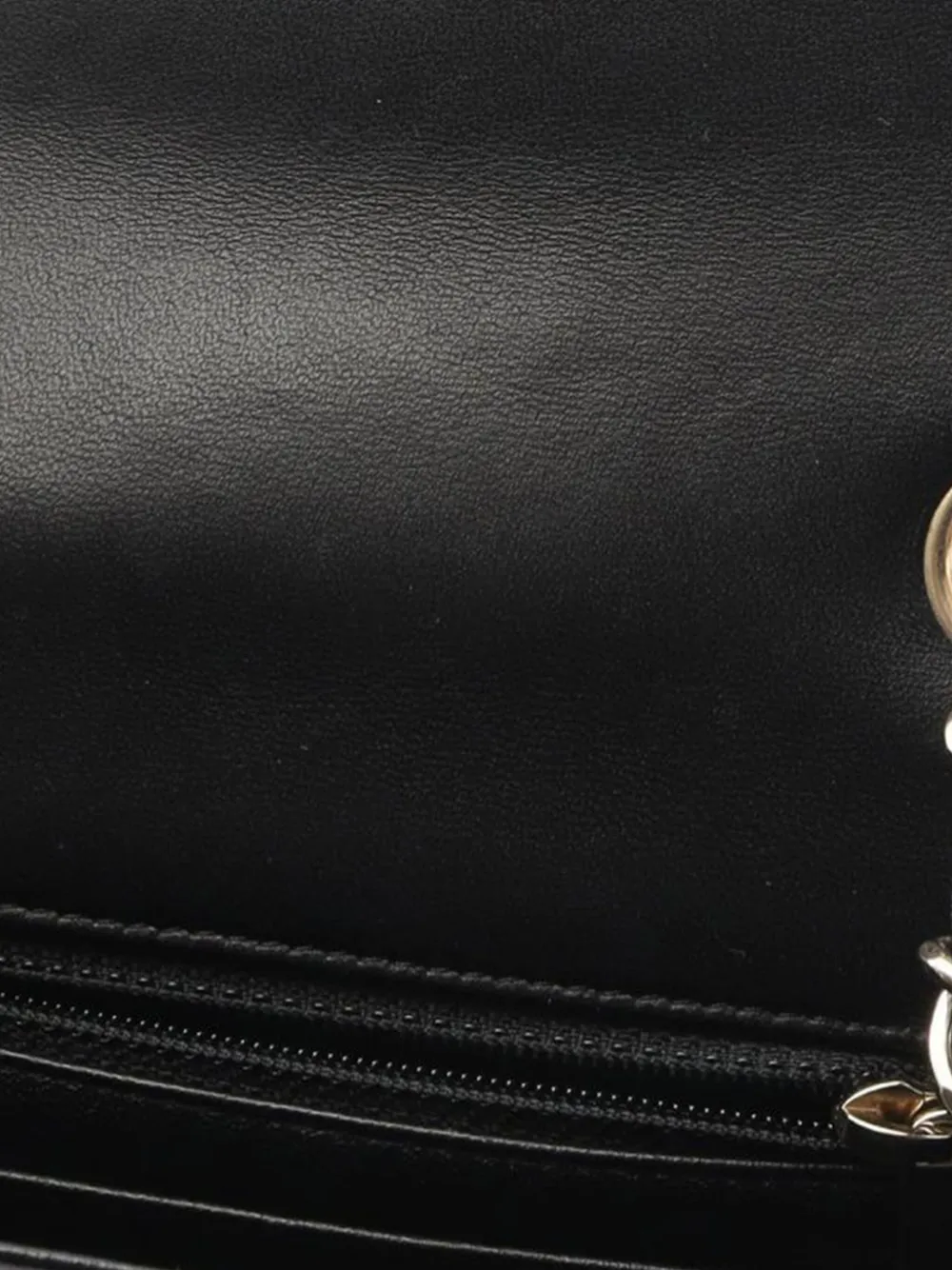 CHANEL Pre-owned 2017-2018 Mini Square Classic Chevron Lambskin Single Flap Crossbody Bag In Black